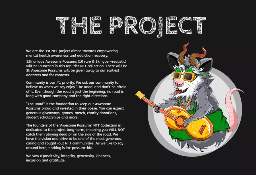 1. پروژه NFT Possums – به طور کلی بهترین پروژه ارزان NFT