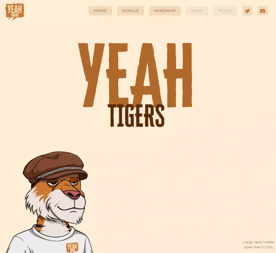 6. Yeah Tigers – پروژه NFT با کالاهای پوشیدنی